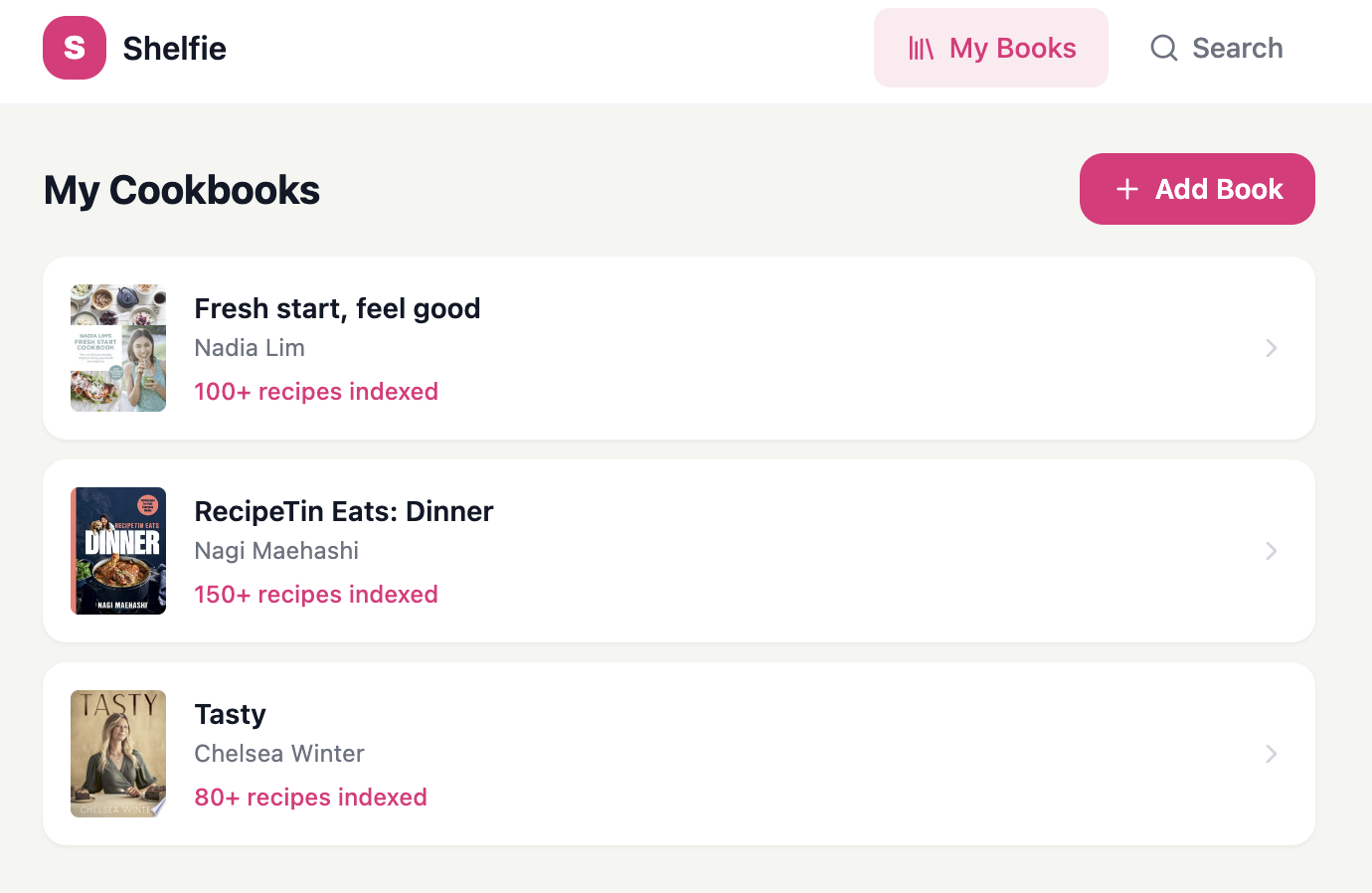 Shelfie screenshot